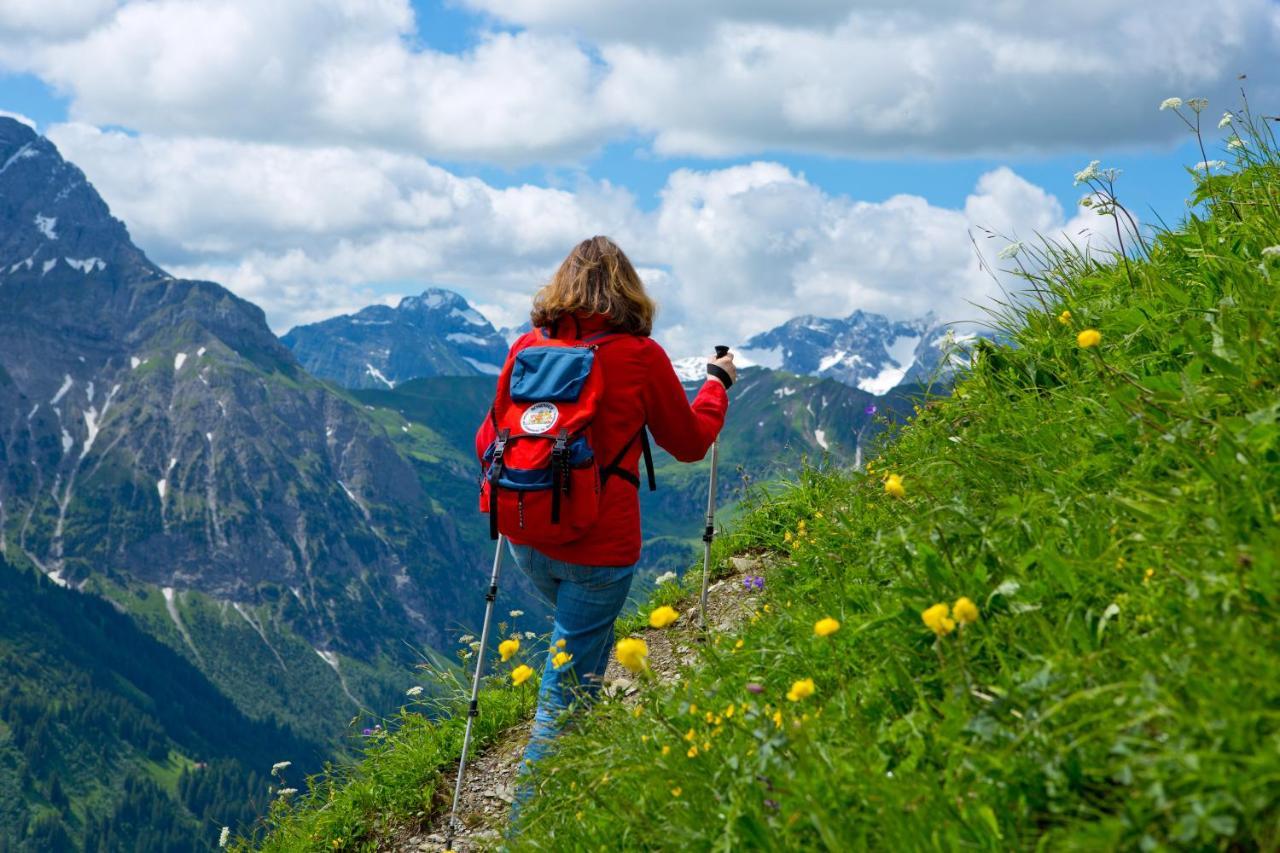 Der Kleinwalsertaler Rosenhof Hotell Mittelberg Eksteriør bilde